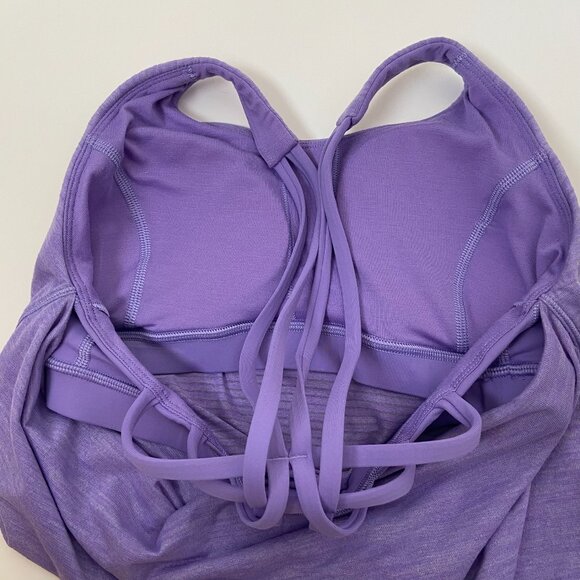 Lululemon Moment To Movement 2-In-1 Tank Light Strappy Purple Lilac, Size 4 - Picture 10 of 11